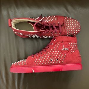 Christian Louboutin size EU 43 Men’s US 10 Red High Top